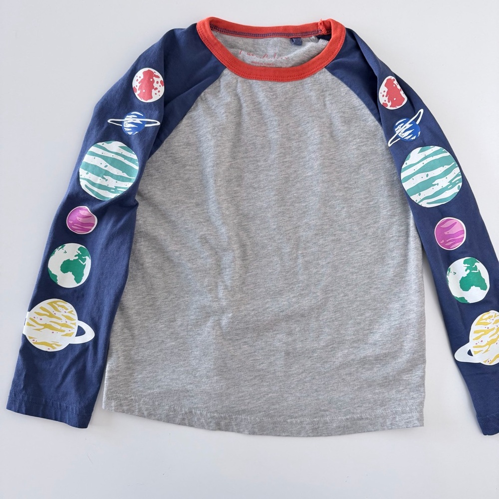 Mini Boden Space Adventure Raglan Long Sleeve Tee Size 7-8Y